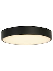 Searchlight White and Black Trieste LED Flush Ceiling Light - Image 2 of 4