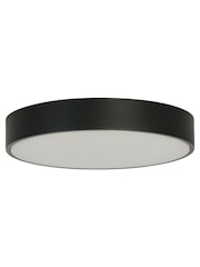 Searchlight White and Black Trieste LED Flush Ceiling Light - Image 3 of 4