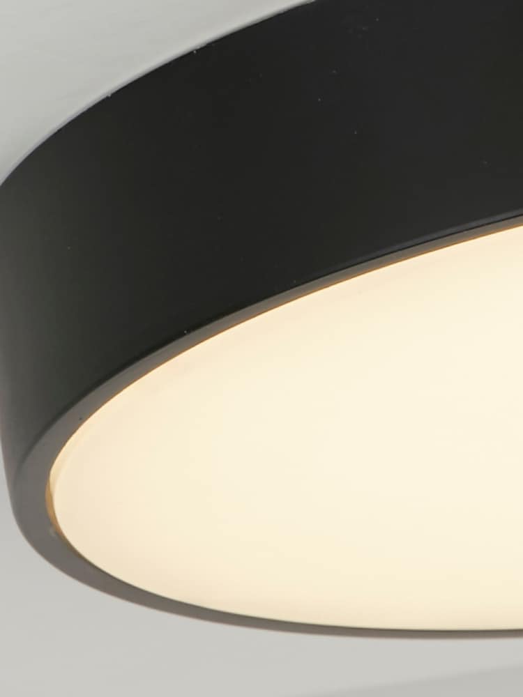 Searchlight White and Black Trieste LED Flush Ceiling Light - Image 4 of 4