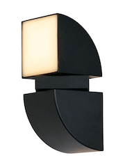 Searchlight Black Twist LED Outdoor Wall Light - Image 3 of 4