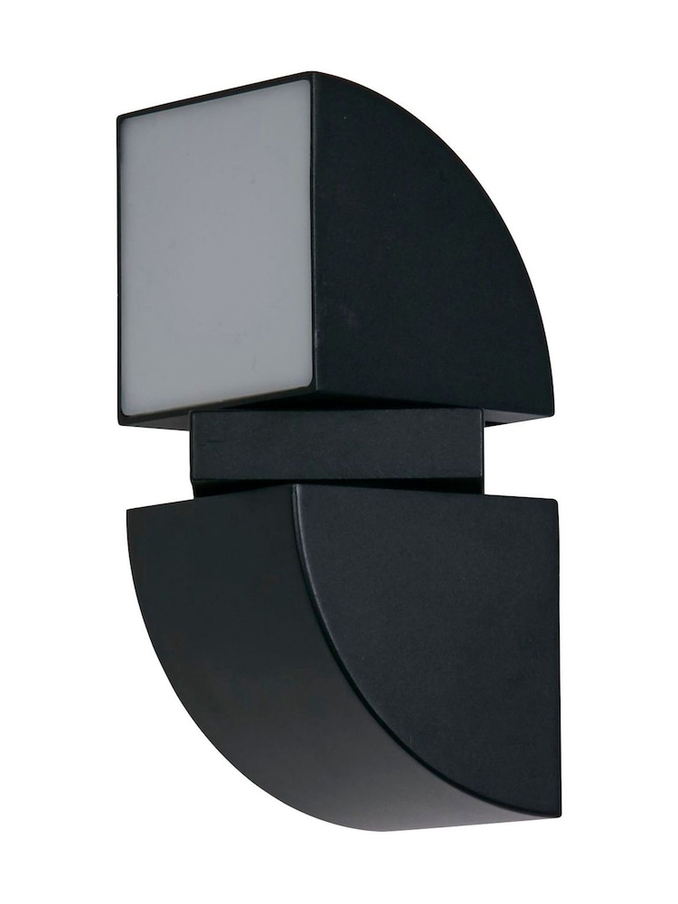Searchlight Black Twist LED Outdoor Wall Light - Image 4 of 4