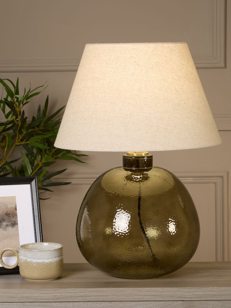 Searchlight Green and Gold Forest 1 Light Table Lamp - Image 1 of 5