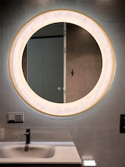 Searchlight Gold Helios LED Mirror - Image 1 of 4