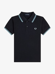 Детская рубашка поло с контрастной отделкой Fred Perry - Изображение 1 из 6