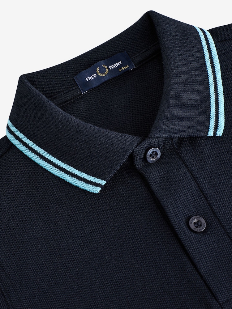 Fred Perry Kids Twin Tipped Polo Shirt - Image 3 of 6