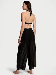 Victoria's Secret Black Mesh Knot Cover Up Trousers - Image 2 of 3