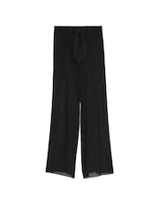 Victoria's Secret Black Mesh Knot Cover Up Trousers - Image 3 of 3