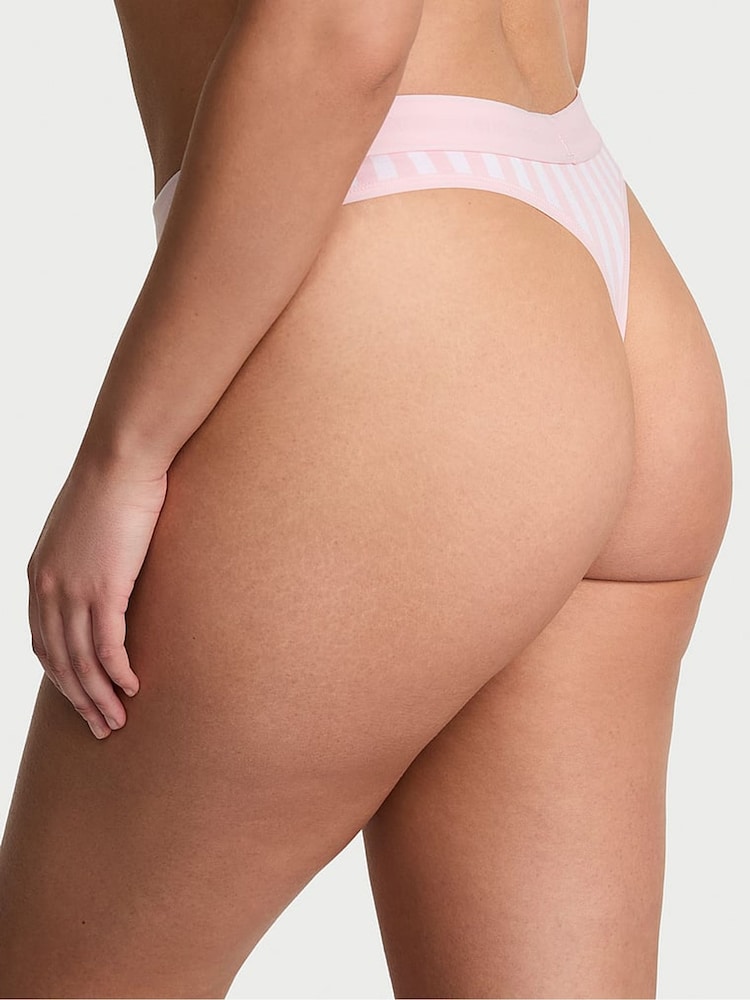 Victoria's Secret Pretty Blossom Pink Stripe Thong Knickers - Image 2 of 3