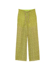 Victoria's Secret Limelight Green Dots Mesh Knot Cover Up Trousers - Image 3 of 3