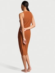 Victoria's Secret Cinnamon Brown Diamante Mesh Midi Swim Cover Up Dress - Image 2 of 3