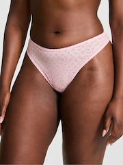 Victoria's Secret PINK Angel Pink Thong Cotton Knickers - Image 1 of 3