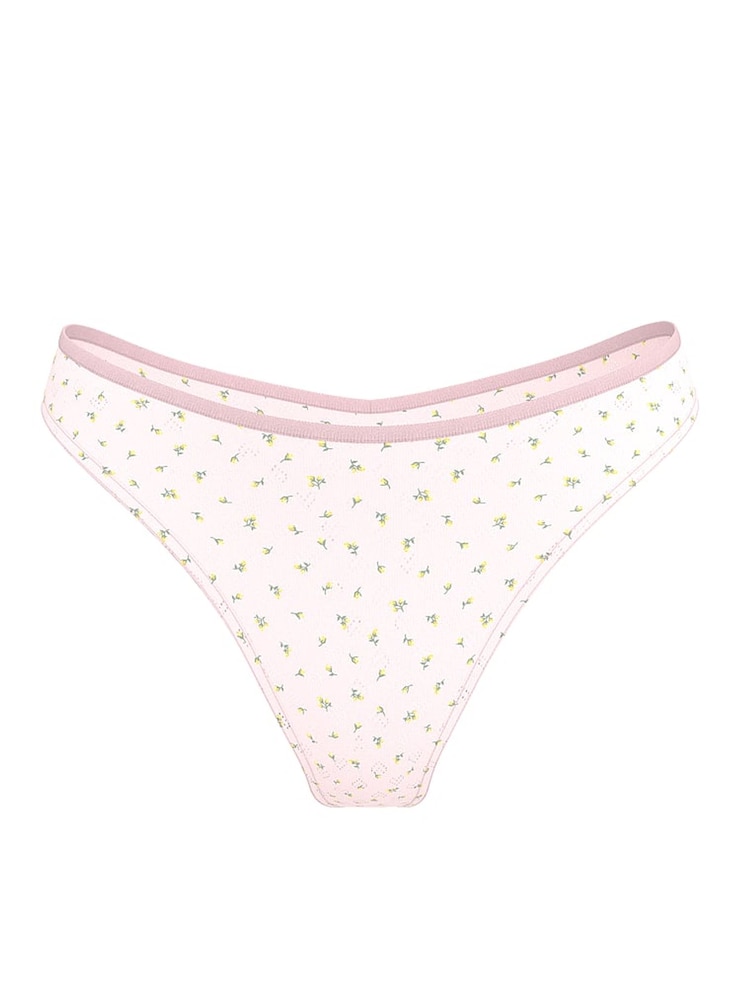 Victoria's Secret PINK Angel Pink Thong Cotton Knickers - Image 3 of 3