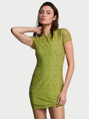 Limelight groene stippen - Victoria's Secret mesh tuniek mini-jurk - Image 1 of 3