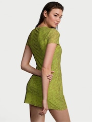 Limelight groene stippen - Victoria's Secret mesh tuniek mini-jurk - Image 2 of 3