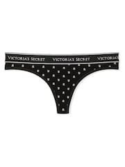 Victoria's Secret Black Logo Thong Knickers - Image 3 of 3