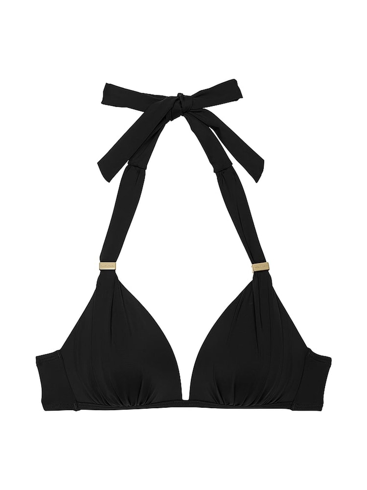 Victoria's Secret Black Halter Push Up Bikini Top - Image 4 of 4