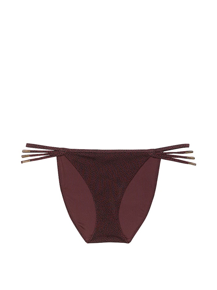 Victoria's Secret Burgundy Brown Dots Archive Bikini Bottoms - Image 4 of 4