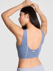 Victoria's Secret PINK Dusty Iris Blue Cotton Scoop Sports Bra - Image 2 of 2