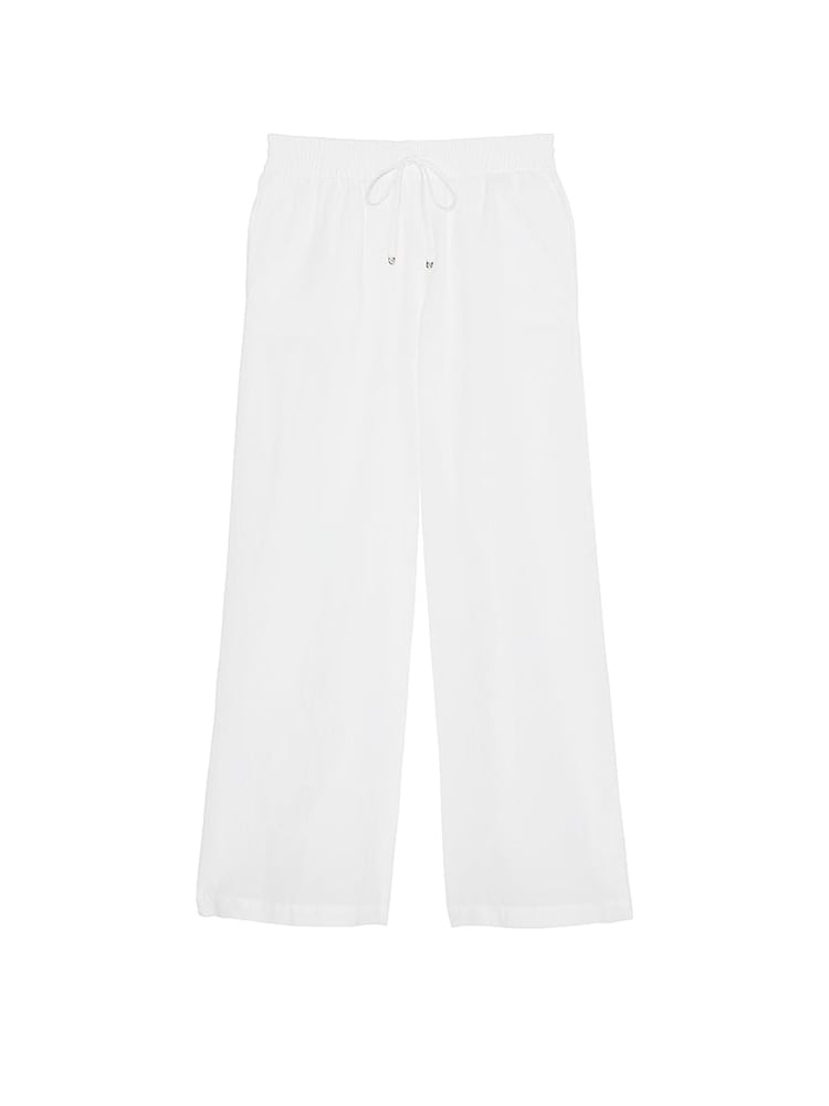 Victoria's Secret White Linen Cover Up Trousers - Image 3 of 3