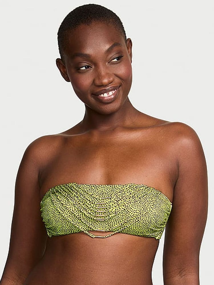 Limelight groene stippen - Victoria's Secret Archive bikinitop - Image 1 of 4