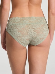Victoria's Secret PINK Green Garden Hipster Floral Lace Knickers - Image 2 of 2