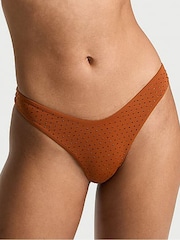 Victoria's Secret Cinnamon Brown Diamante Brazilian Bikini Bottoms - Image 1 of 4