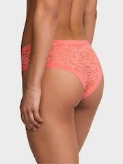 Victoria's Secret Coral Ribbon Orange Cheeky Knickers - Image 2 of 2