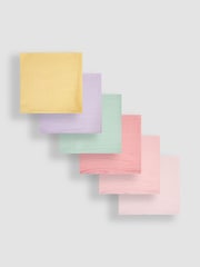 JoJo Maman Bébé 6-Pack Pastel Muslin Squares - Image 4 of 4