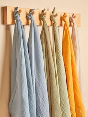 JoJo Maman Bébé 6-Pack Coloured Muslin Squares - Image 2 of 4
