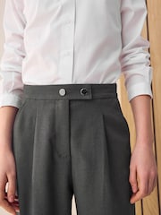 Grey Longer Length Senior Wide Leg School Trousers (9-18yrs) - Image 6 of 11
