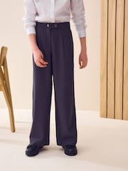 Gris - Pantalones escolares de pernera ancha para niños grandes (9-18 años) - Imagen 1 de 4