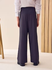 Gris - Pantalones escolares de pernera ancha para niños grandes (9-18 años) - Imagen 2 de 4