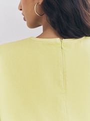Lime Green Denim 100% Cotton T-Shirt - Image 6 of 9
