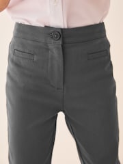 Charcoal Grey Shorter Length School Skinny Stretch Trousers (3-18yrs) - Image 4 of 7