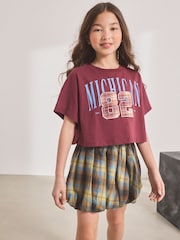 Blue Check Puffball Skirt (3-16yrs) - Image 1 of 8