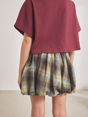 Blue Check Puffball Skirt (3-16yrs) - Image 3 of 8
