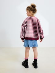 Mid Blue Denim Pocket Denim Skirt (3-16yrs) - Image 3 of 6