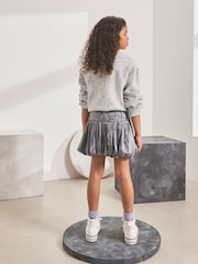 Charcoal Grey Bubble Hem Skirt (3-16yrs) - Image 3 of 4