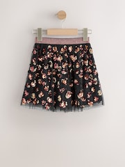 Black Animal Print Sequin Skirt (3-16yrs) - Image 2 of 4
