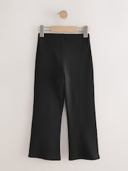 Black Longer Length Pull-On Cotton Rich Stretch Boot Cut School Trousers (3-16yrs) - Image 5 of 7