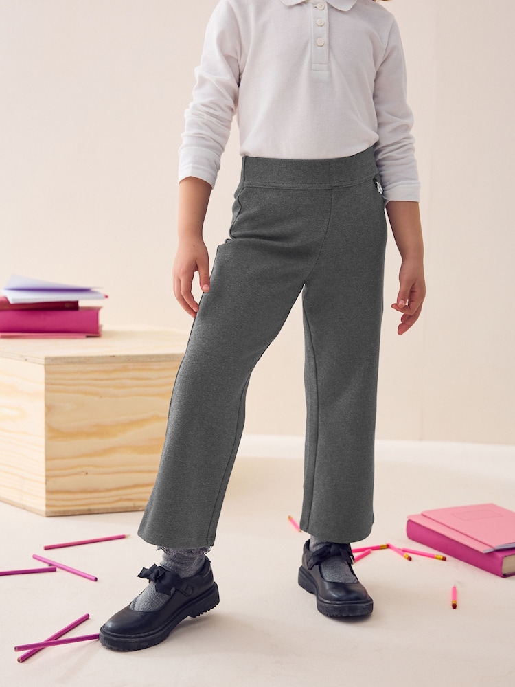 Anthrazitgrau - Schulhose zum Hineinschlüpfen aus Baumwollmischung mit Stretch und Bootcut (3–16 J.) - Bild 1 von 8 Anthrazitgrau - Schulhose zum Hineinschlüpfen aus Baumwollmischung mit Stretch und Bootcut (3–16 J.) - Bild 1 von 8