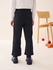 Black - Pull-On Cotton Rich Stretch Boot Cut School Trousers (3-16yrs) - Image 2 of 4