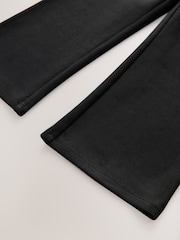 Black Shorter Length Pull-On Cotton Rich Stretch Boot Cut School Trousers (3-16yrs) - Image 8 of 8