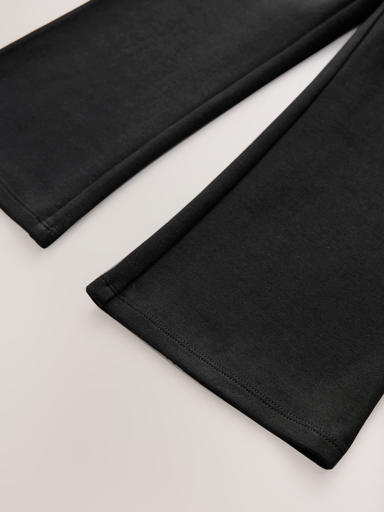 Black Shorter Length Pull-On Cotton Rich Stretch Boot Cut School Trousers (3-16yrs) - Image 8 of 8