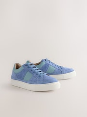 Blue Forever Comfort® Leather Round Toe Lace Up Trainers - Image 2 of 6