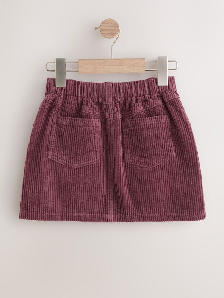 Burgundy Red Corduroy Skirt (3-16yrs) - Image 2 of 5 Burgundy Red Corduroy Skirt (3-16yrs) - Image 2 of 5