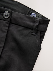 Negro - Pantalones escolares Strecht de corte skinny fit de cintura alta elástica (9-18años) - Imagen 3 de 4
