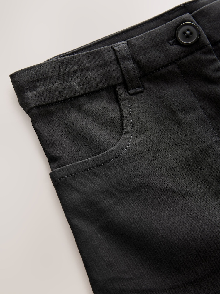 Negro - Pantalones escolares Strecht de corte skinny fit de cintura alta elástica (9-18años) - Imagen 4 de 4 Negro - Pantalones escolares Strecht de corte skinny fit de cintura alta elástica (9-18años) - Imagen 4 de 4