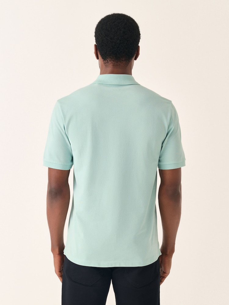 Aqua Green Regular Fit Short Sleeve Pique Polo Shirt - Image 3 of 8