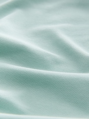 Aqua Green Regular Fit Short Sleeve Pique Polo Shirt - Image 7 of 8